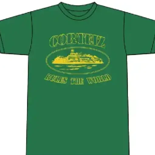 Corteiz-Alcatraz-T-Shirt-Forest-Green