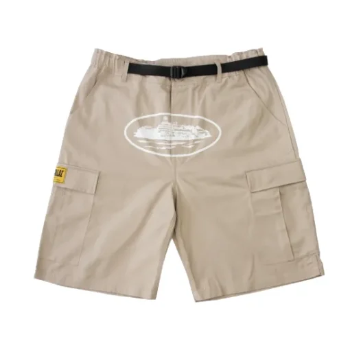 Corteiz-Alcatraz-Cargo-Shorts-Beige