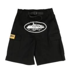 Corteiz-Alcatraz-Cargo-Shorts-Black