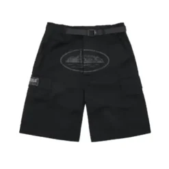 Corteiz-Alcatraz-Cargo-Shorts-Triple-Black