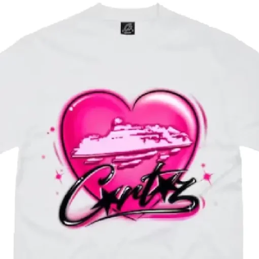 Corteiz-Alcatraz-Heart-T-Shirt-White