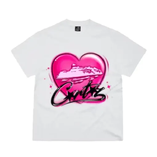 Corteiz-Alcatraz-Heart-T-Shirt-White