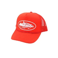 Corteiz-Alcatraz-Trucker-Hat-Red