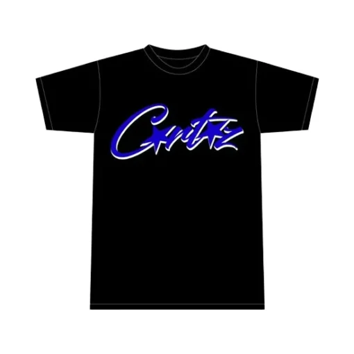 Corteiz-Allstarz-T-Shirt-Black-Blue