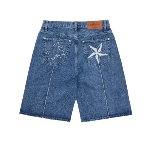 Corteiz-C-Star-Denim-Shorts-Faded-Blue