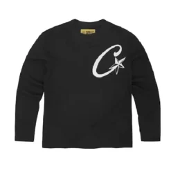 Corteiz C Starz Waffle Sweatshirt Black