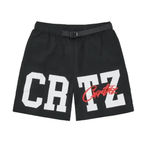 Corteiz-Crtz-Nylon-Shorts-Black