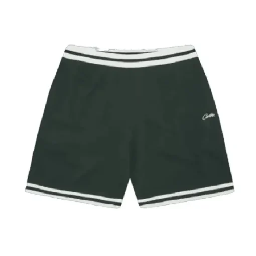 Corteiz-Deala-Knitted-Shorts-Forest-Green