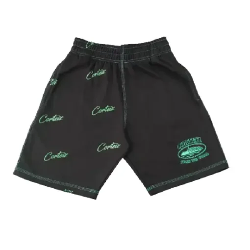 Corteiz-Division-20-Shorts-Green-Black