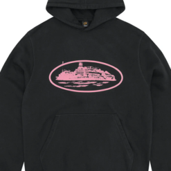 Corteiz Alcatraz Hoodie Black/Pink