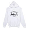 Corteiz 4Starz Alcatraz Hoodie White